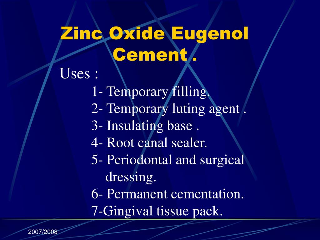 PPT DENTAL CEMENTS PowerPoint Presentation, free download ID2825532