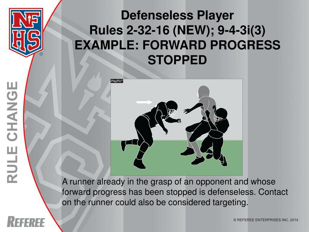 PPT NFHS Football Rules Changes PowerPoint Presentation, free