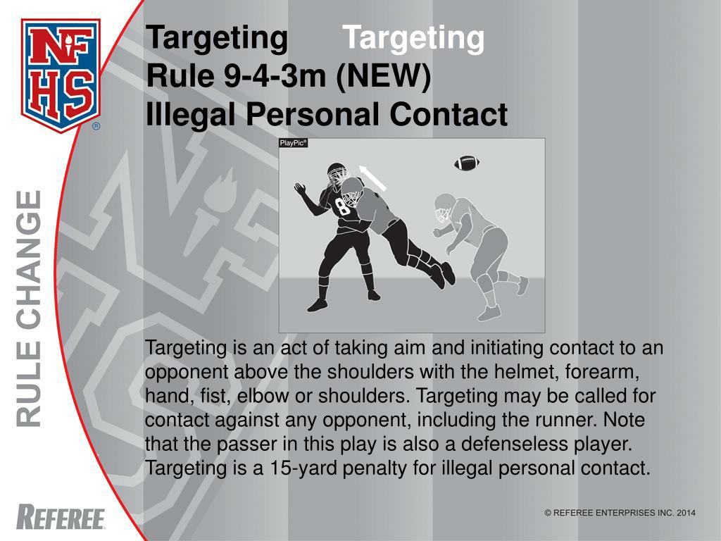 PPT NFHS Football Rules Changes PowerPoint Presentation, free