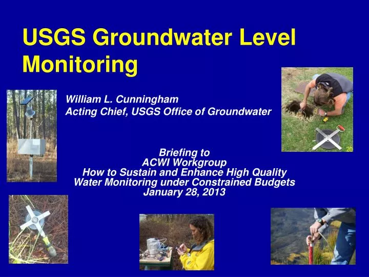 PPT - USGS Groundwater Level Monitoring PowerPoint Presentation, Free ...