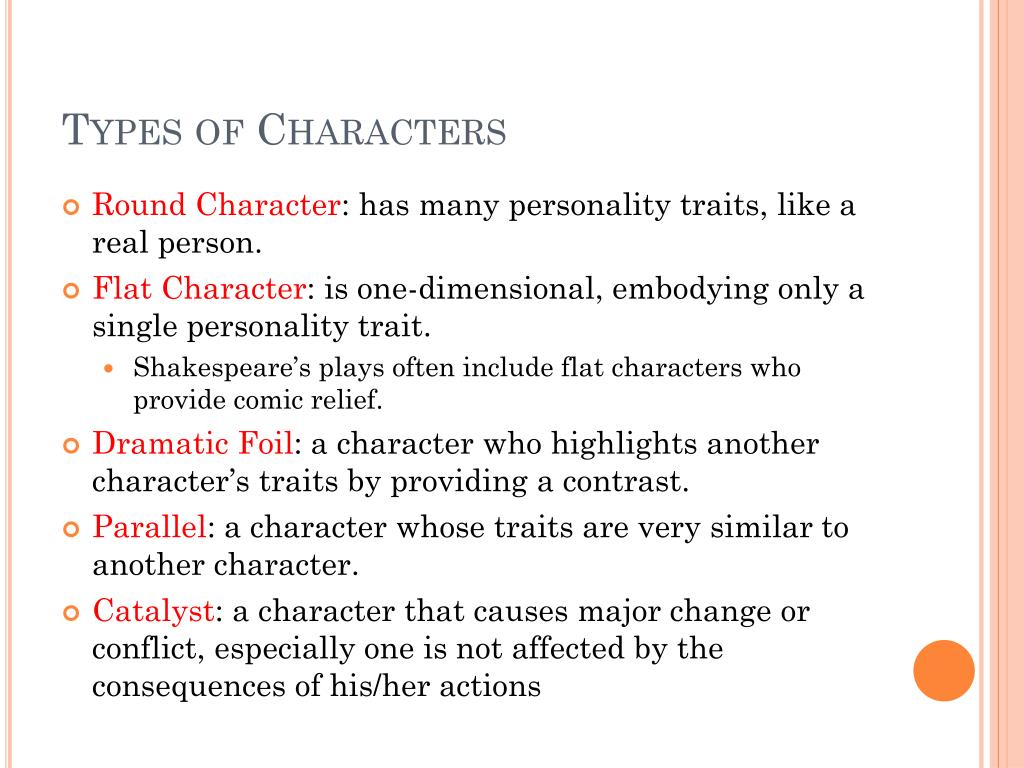 PPT - Types of Characters and Characterization in Drama PowerPoint ...