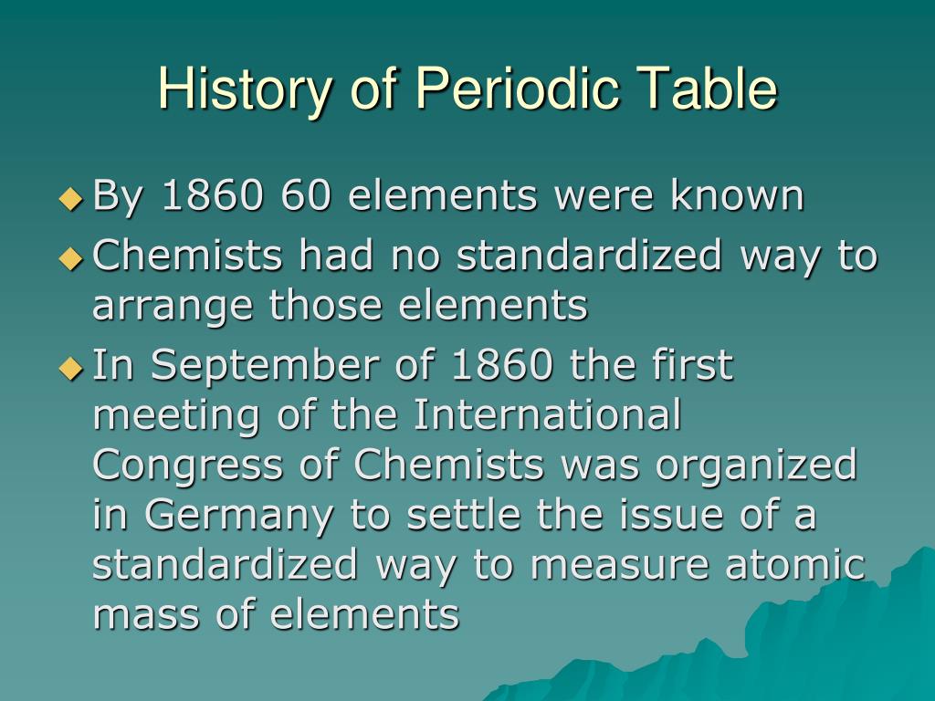 PPT - Evolution of Periodic Table: From Mendeleev to Modern Science ...