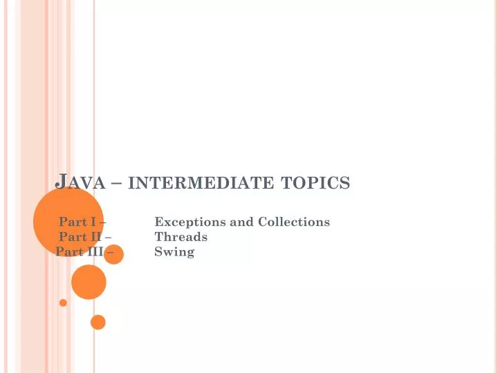 presentation topics in java