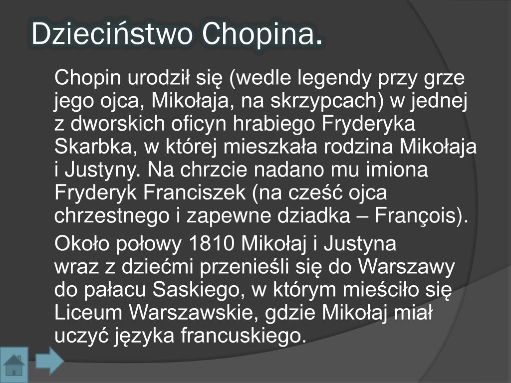 Do Jakich Faktów Z życia Chopina Nawiązuje Tytuł Konkursu