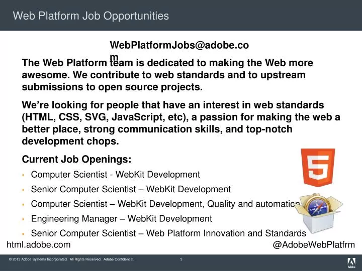 PPT  Platform Job Opportunities PowerPoint Presentation, free