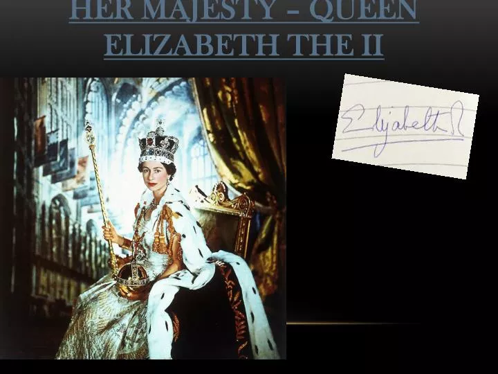 her majesty queen elizabeth the ii n.