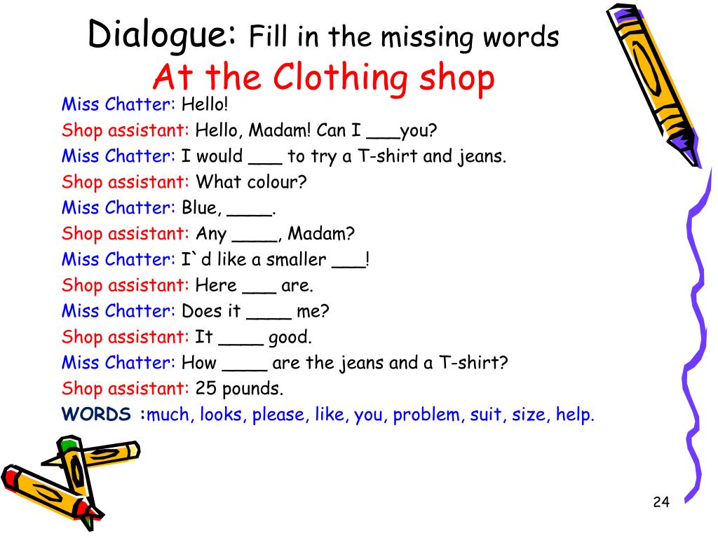 Dialogues practice