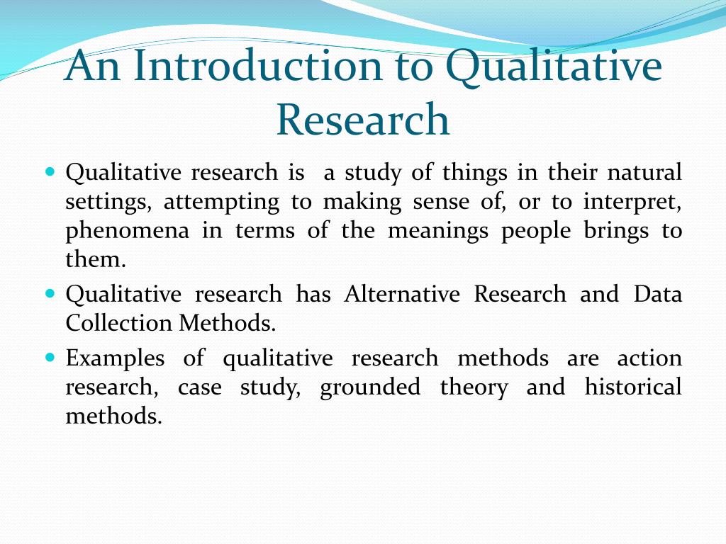PPT - CHAPTER 08 The Qualitative Research Process ...
