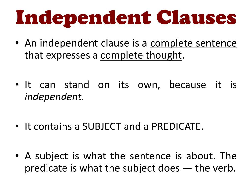 PPT - Sentences, Clauses, and FANBOYS PowerPoint Presentation, free ...