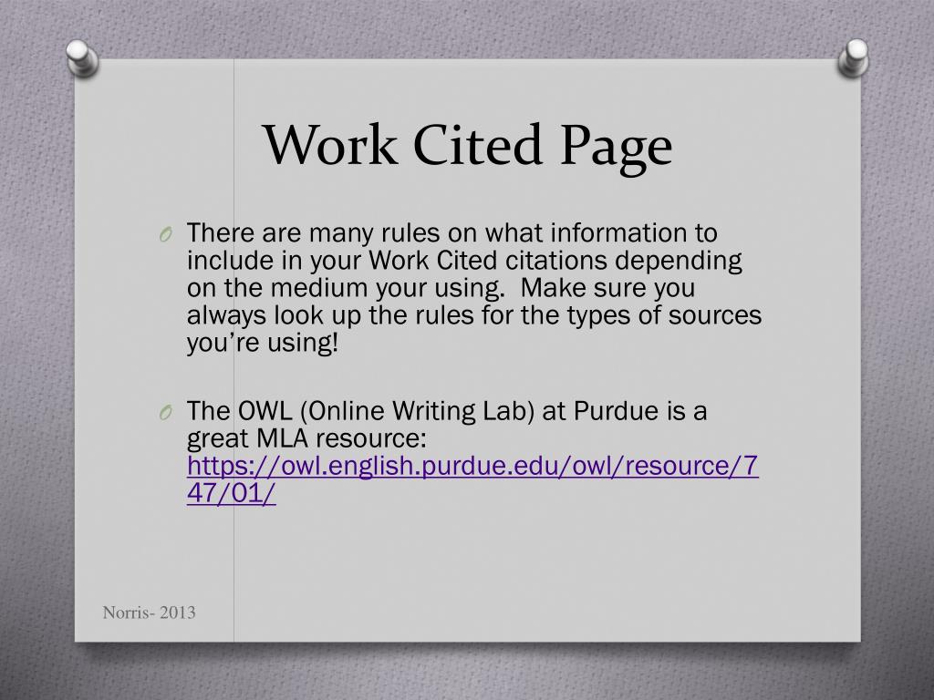 ppt what do you mean i have to cite my sources powerpoint what are work cited