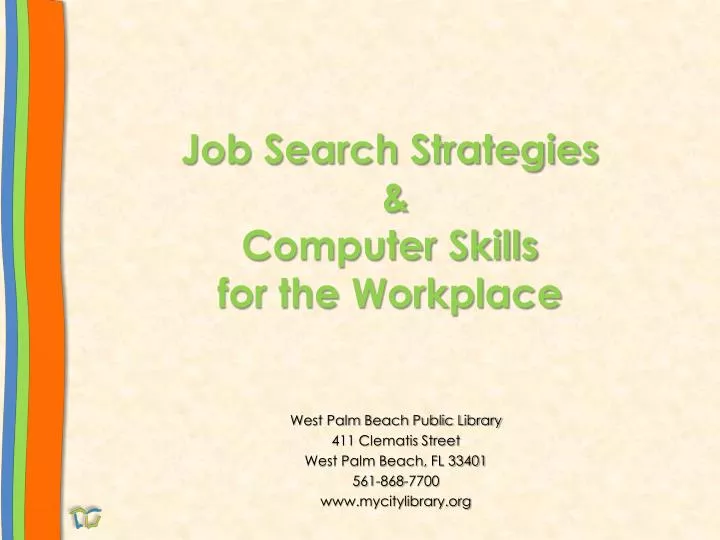 Computer skills for job searching