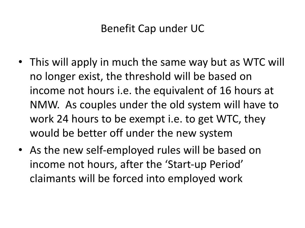 Uc Allowance Example PPT - Welfare Reform Universal Credit, the Benefit Cap, Under-occupancy ...