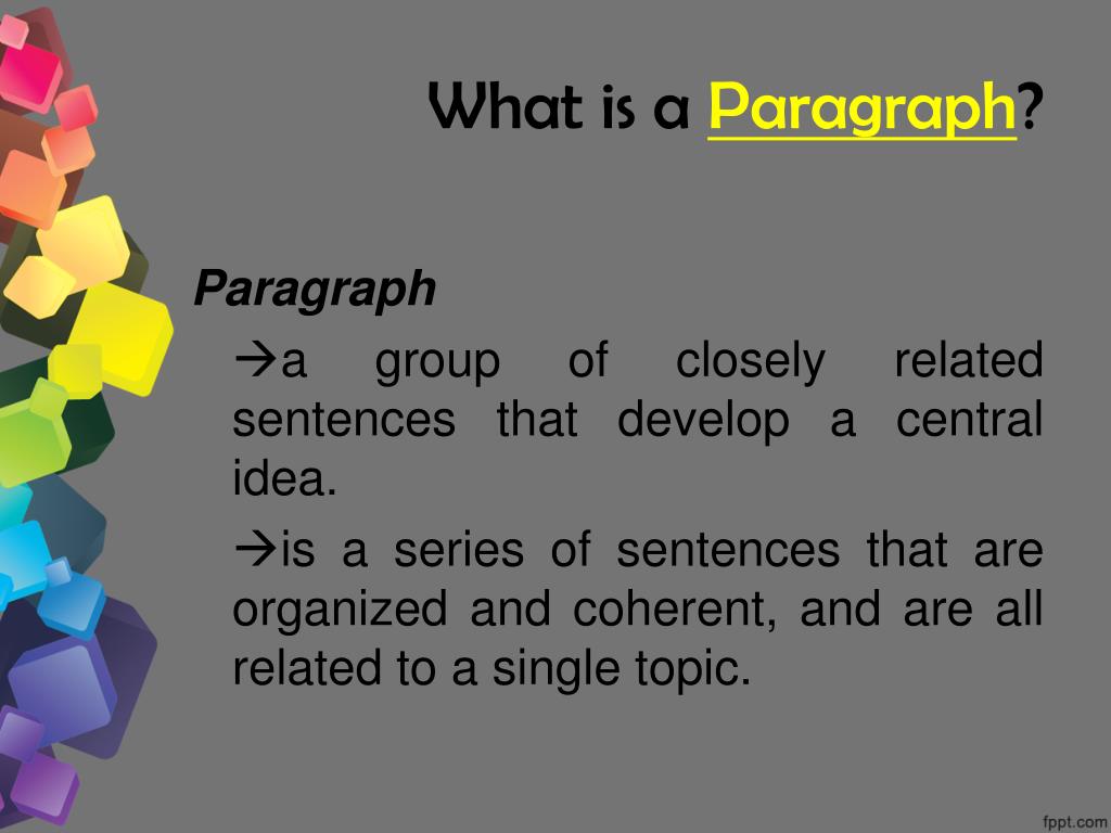 paragraph writing presentation