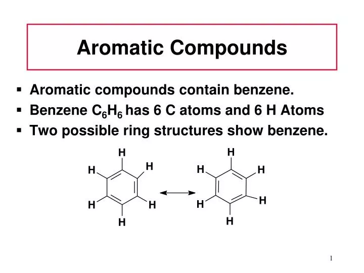 PPT Aromatic Compounds PowerPoint Presentation free download ID PPT Aromatic Compounds PowerPoint Presentation free download ID