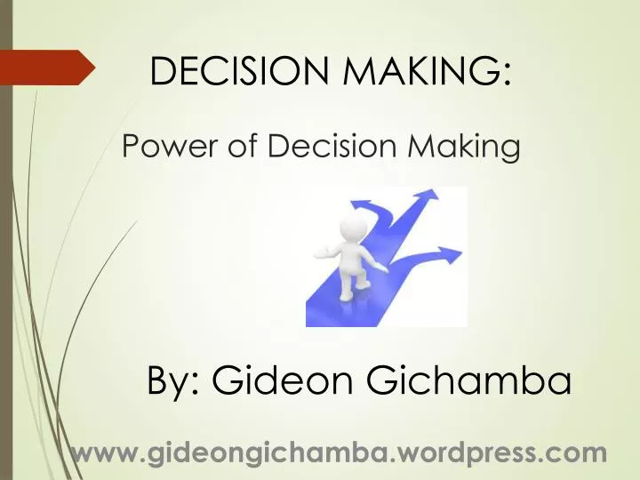 PPT - Power of Decision Making PowerPoint Presentation, free download 
