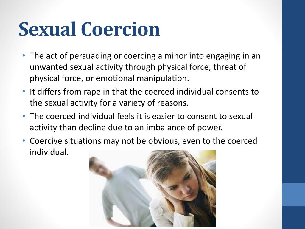 PPT - Sexual Coercion Assessment & Counseling for Adolescents PowerPoint Presentation - ID:2833234