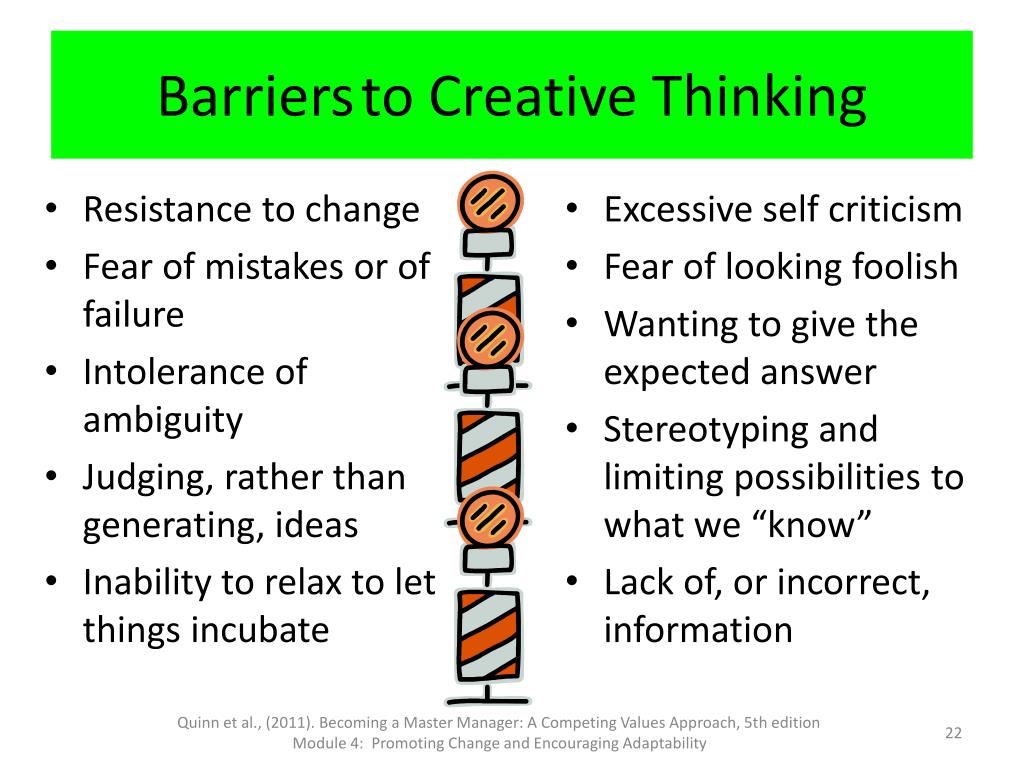barriers to critical thinking and creative thinking