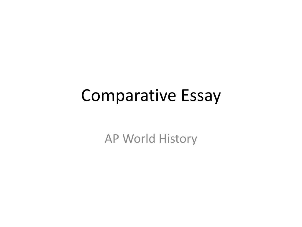 comparative essay countries