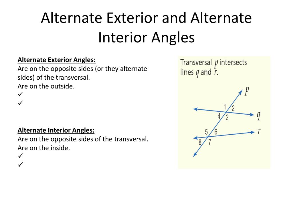 Ppt Parallel Lines And Transversals Day 11 Powerpoint