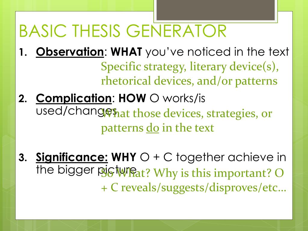 what is a 3 part thesis statement