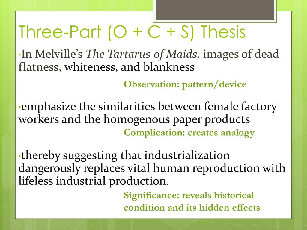 three part thesis example
