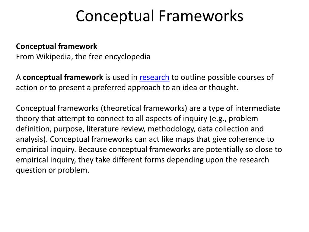 conceptual framework in research definition