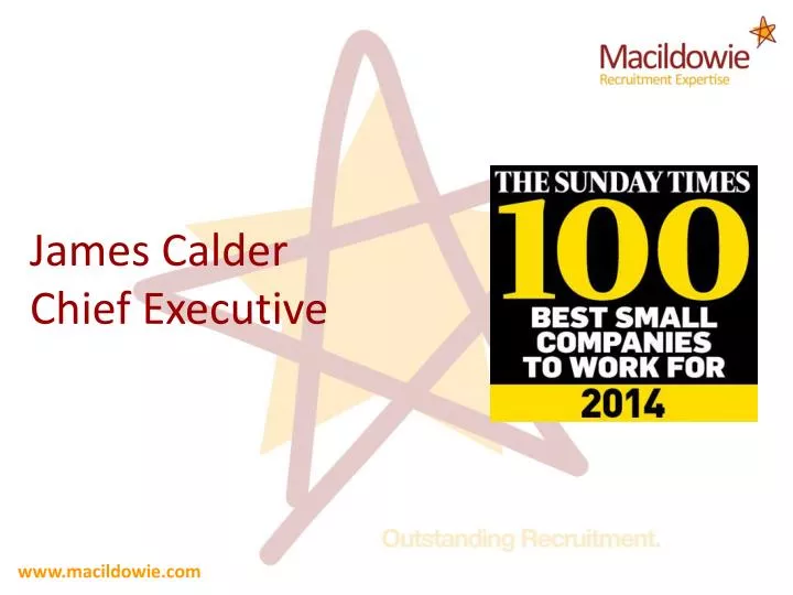PPT James Calder Chief Executive PowerPoint Presentation, free