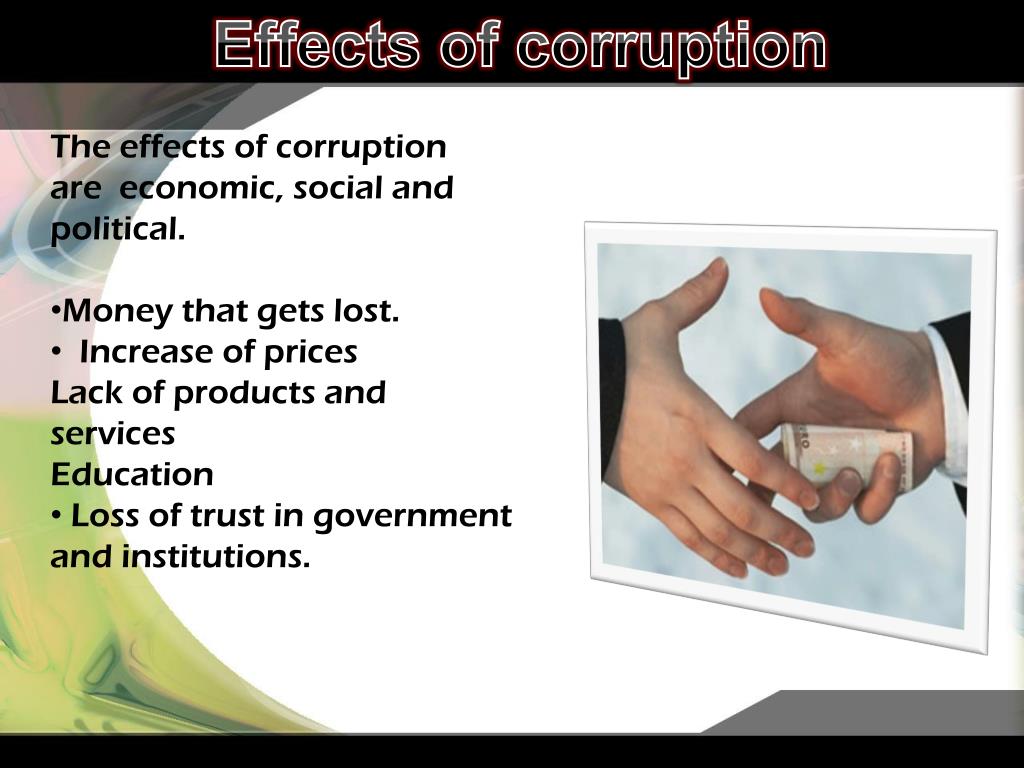 presentation on topic corruption