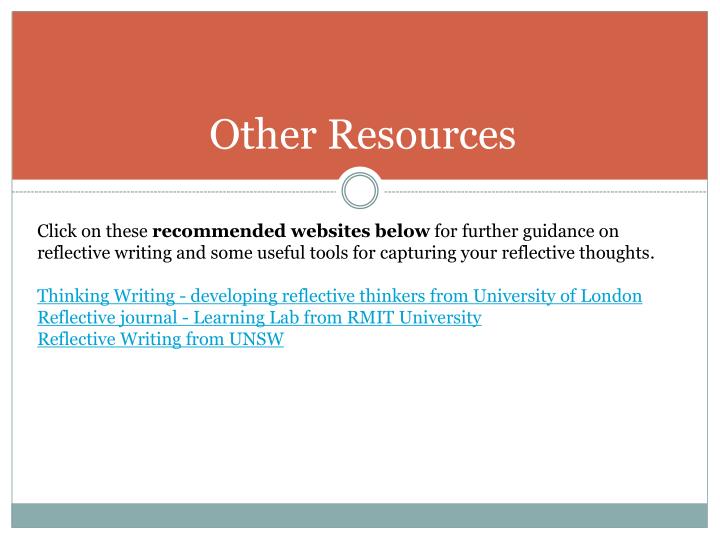 Reflective writing powerpoint presentations