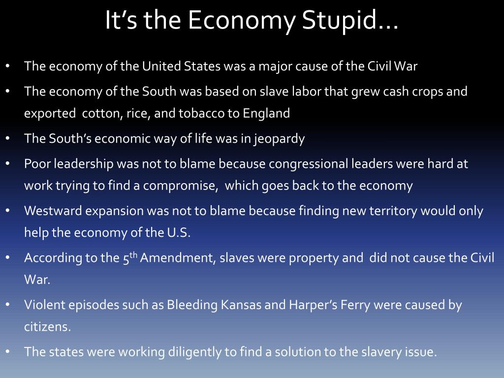 PPT - ECONOMICS OF THE CIVIL WAR PowerPoint Presentation, free download ...