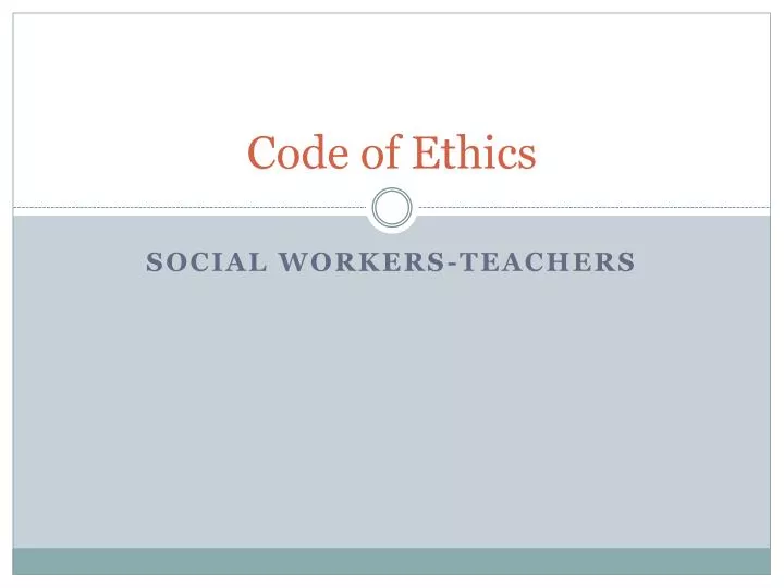 code of ethics n.