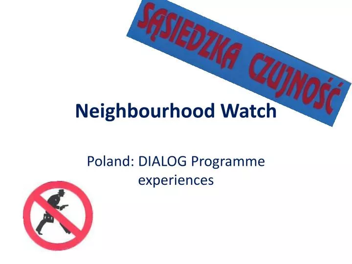 PPT Neighbourhood Watch PowerPoint Presentation, free download ID