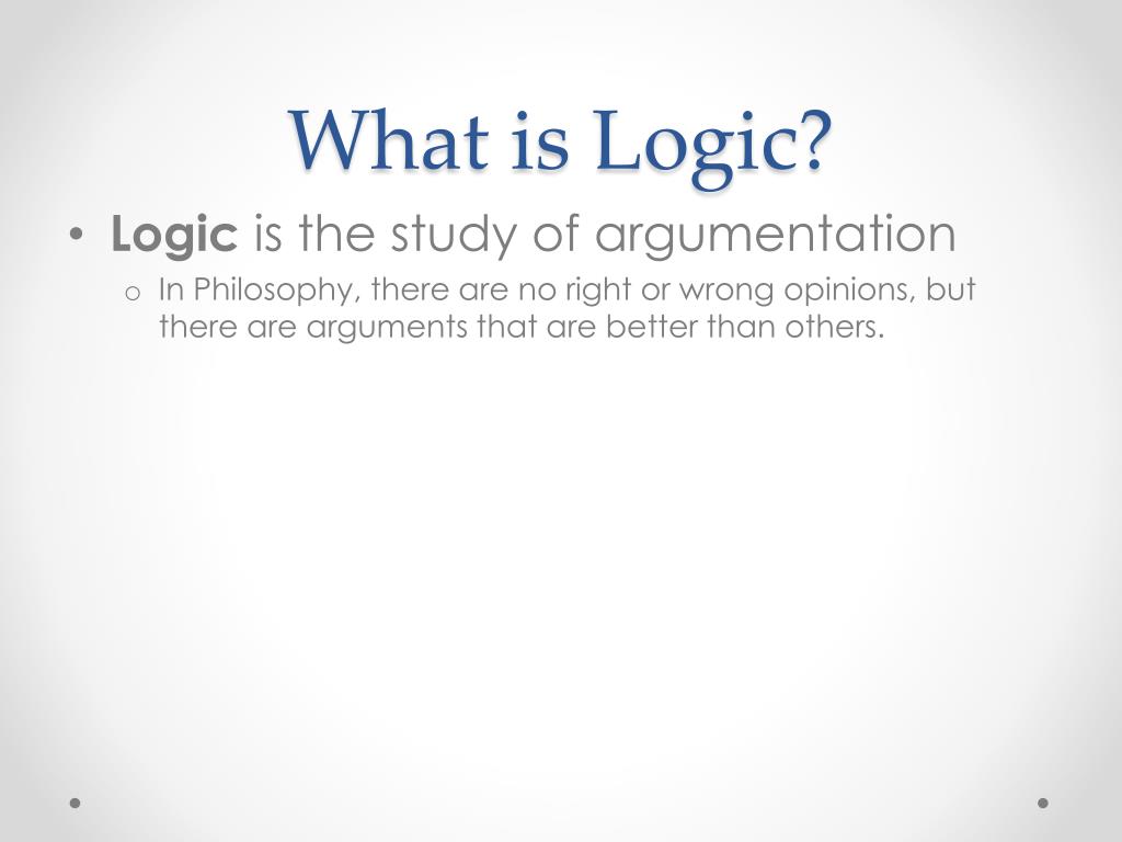 essay what is logic