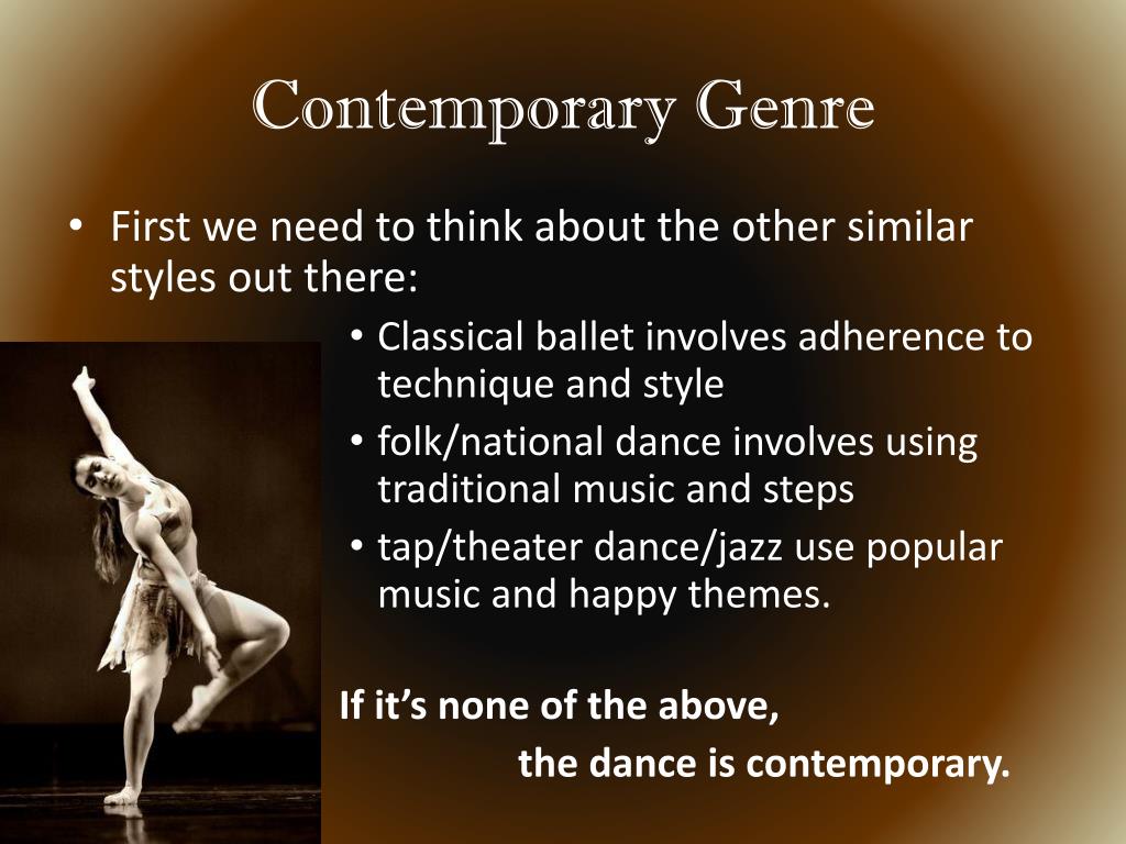 contemporary dance presentation