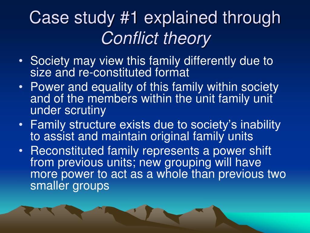 case study of conflict theory