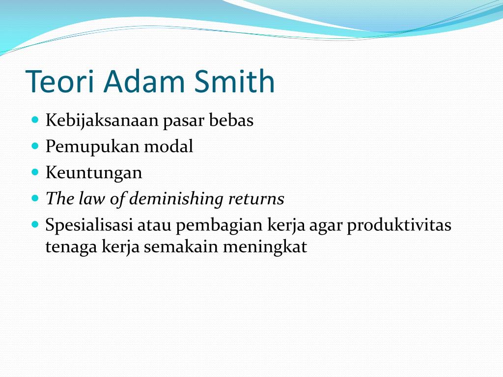 PPT Teori Pertumbuhan Ekonomi Klasik PowerPoint