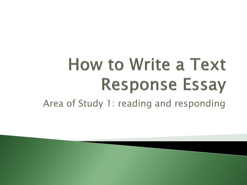 how to write a reader response essay