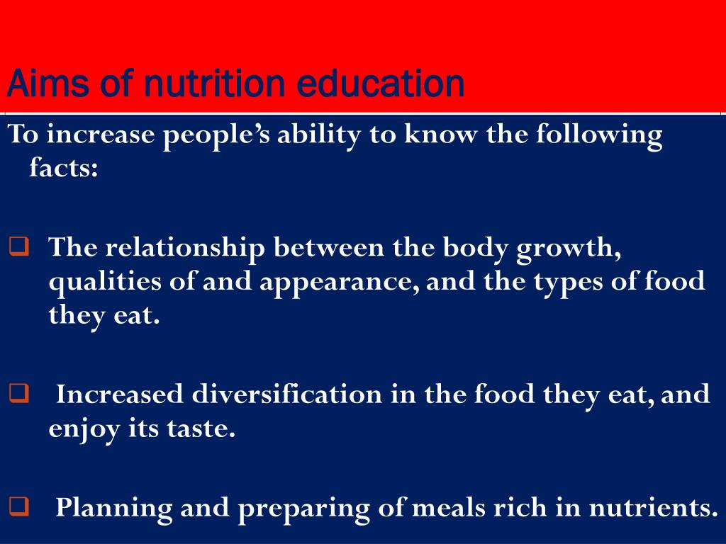 PPT - Nutrition Education PowerPoint Presentation, free download - ID ...
