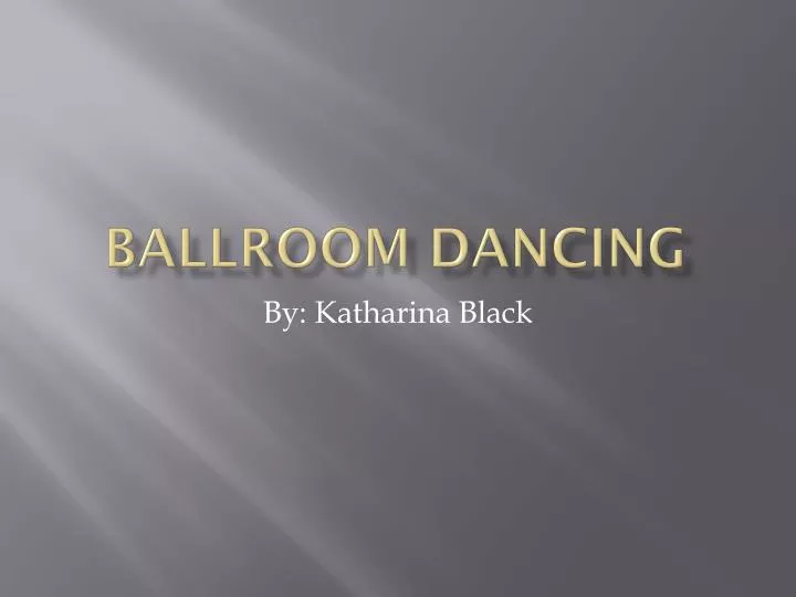 ballroom dancing n.