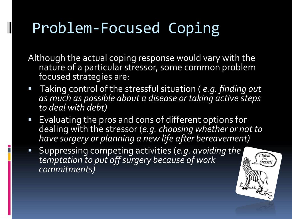problem focused coping response
