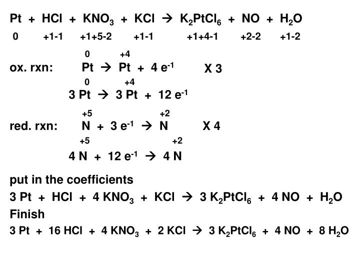 Ag Hno3 Agno3 No H2o PPT - Balancing Redox Equations PowerPoint Presentation - ID:2842629
