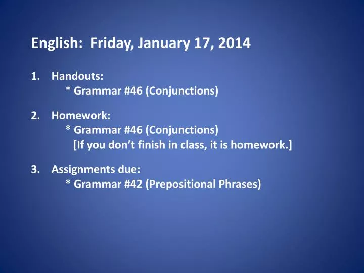 grammatical conjunction and homework From chemistry to computer programming, arts to world war ii, thoughtcocom provides guides, tips, and resources to help you understand more about the. grammatical conjunction and homework From chemistry to computer programming, arts to world war ii, thoughtcocom provides guides, tips, and resources to help you understand more about the.