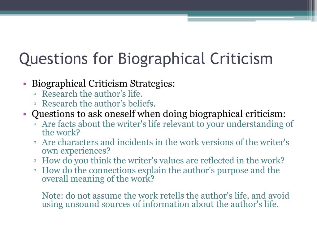 PPT Biographical And Historical Criticism PowerPoint Presentation ppt-biographical-and-historical-criticism-powerpoint-presentation