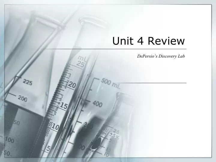 unit 4 review n.