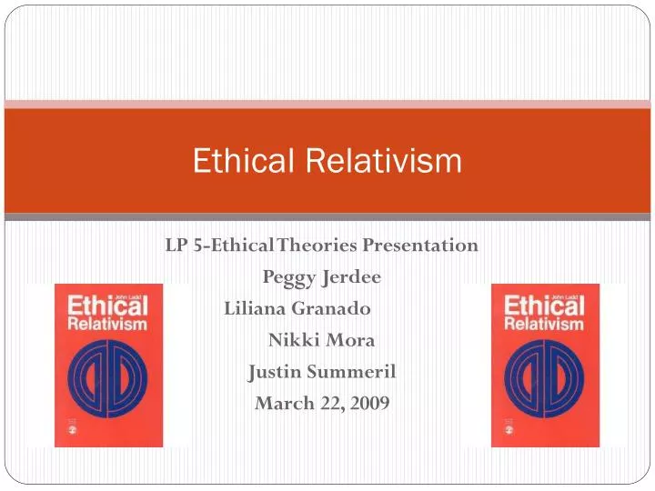 good essay on ethical relativism