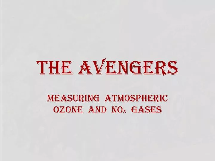 the avengers n.