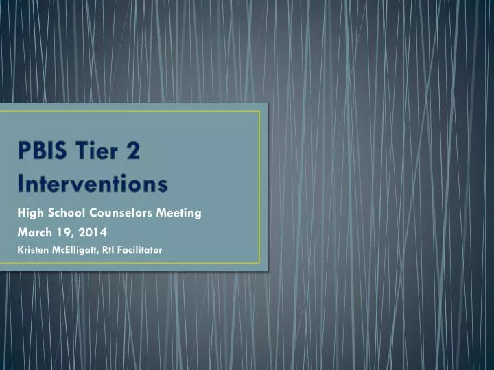 Ppt pbis tier 2 interventions powerpoint presentation free download