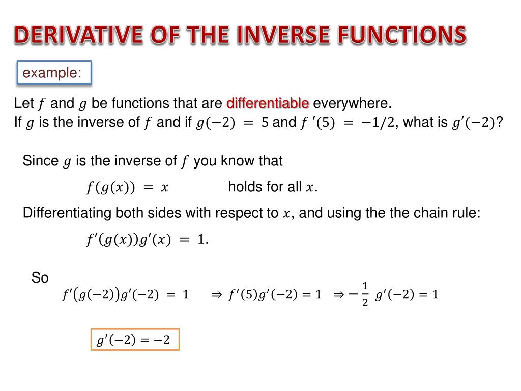 PPT - DERIVATIVES OF INVERSE TRIG FUNCTIONS PowerPoint Presentation ...