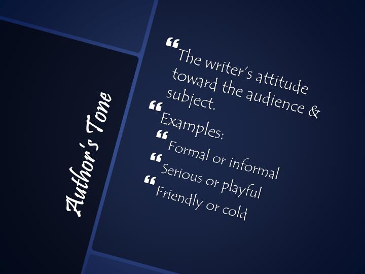 author s tone powerpoint