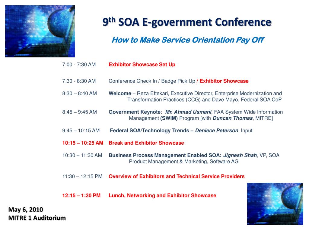 PPT SOA eGovernment Conference PowerPoint Presentation, free